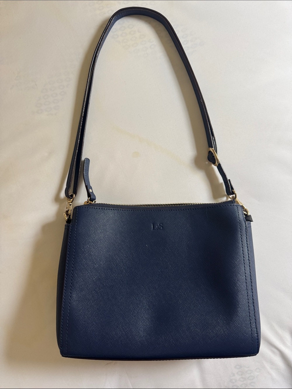 Lo & Sons Pearl Navy leather bag